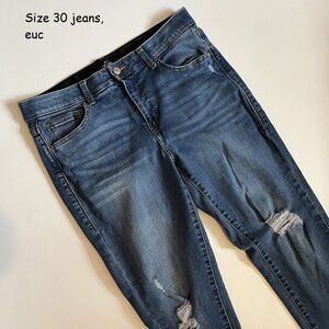 Size 30 Lularoe jeans, blue distressed (66)